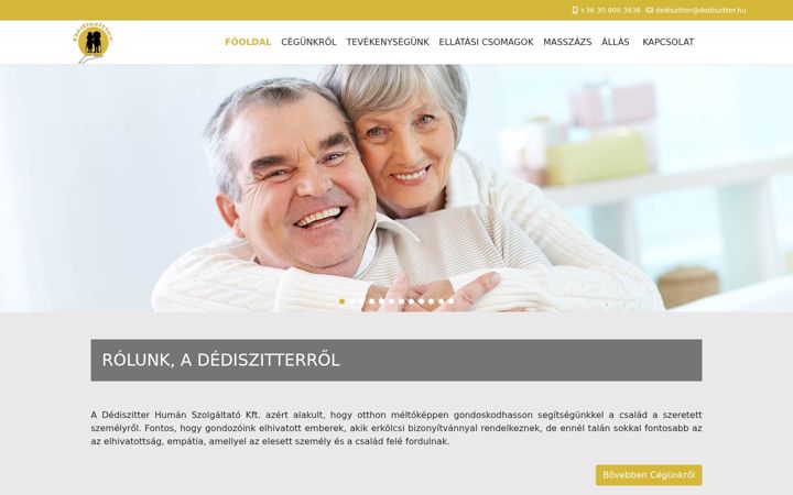 Zrzut ekranu dediszitter.hu