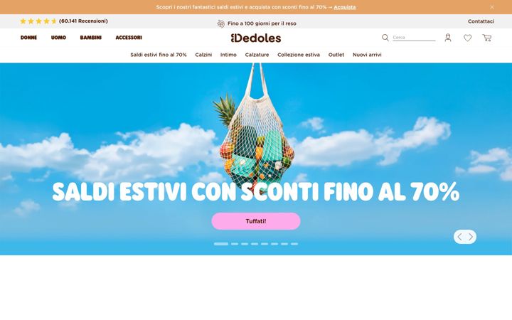 Screenshot of dedoles.it