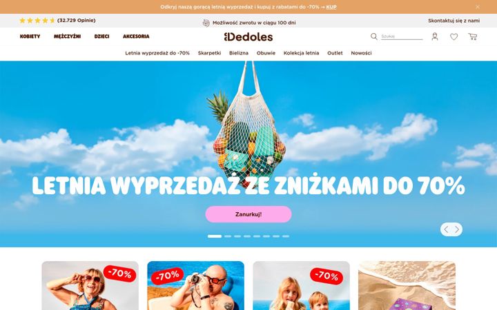 Screenshot di dedoles.pl