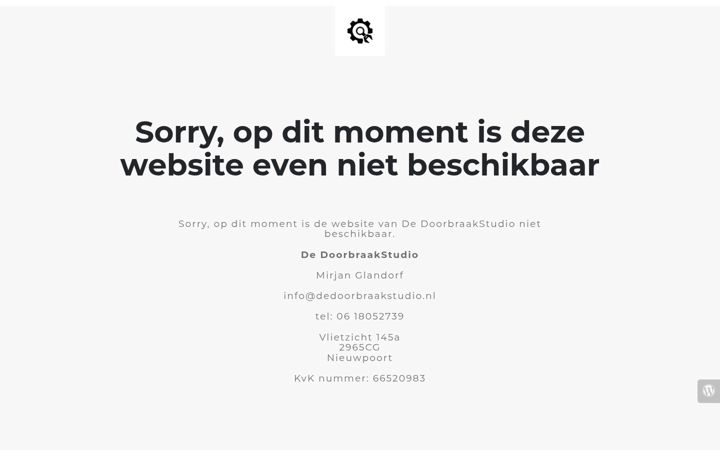 Skärmbild av dedoorbraakstudio.nl