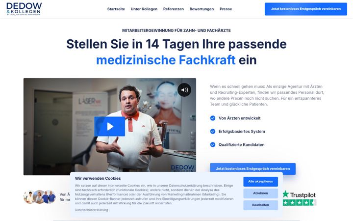 Screenshot of dedow-partner.de