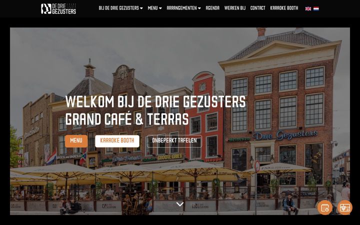 Képernyőkép: dedriegezusters.nl