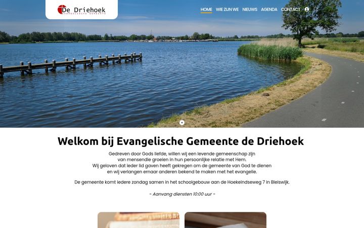 Screenshot of dedriehoek.org
