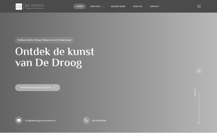 Képernyőkép: dedroogtimmerwerk.nl