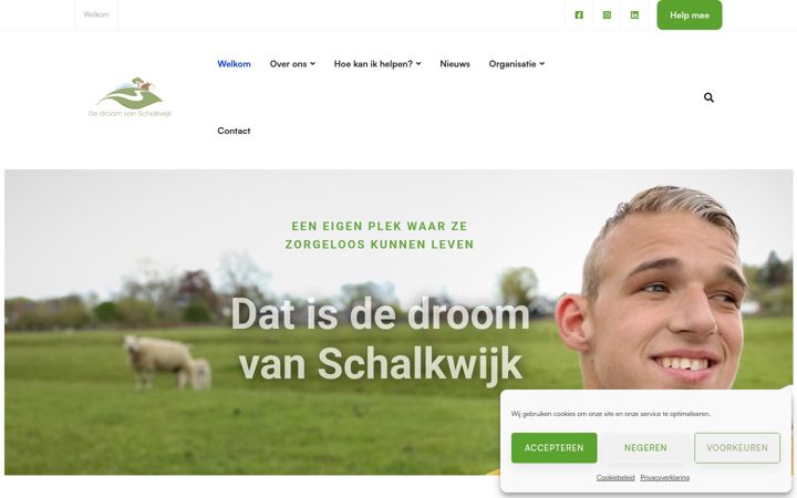Képernyőkép: dedroomvanschalkwijk.nl