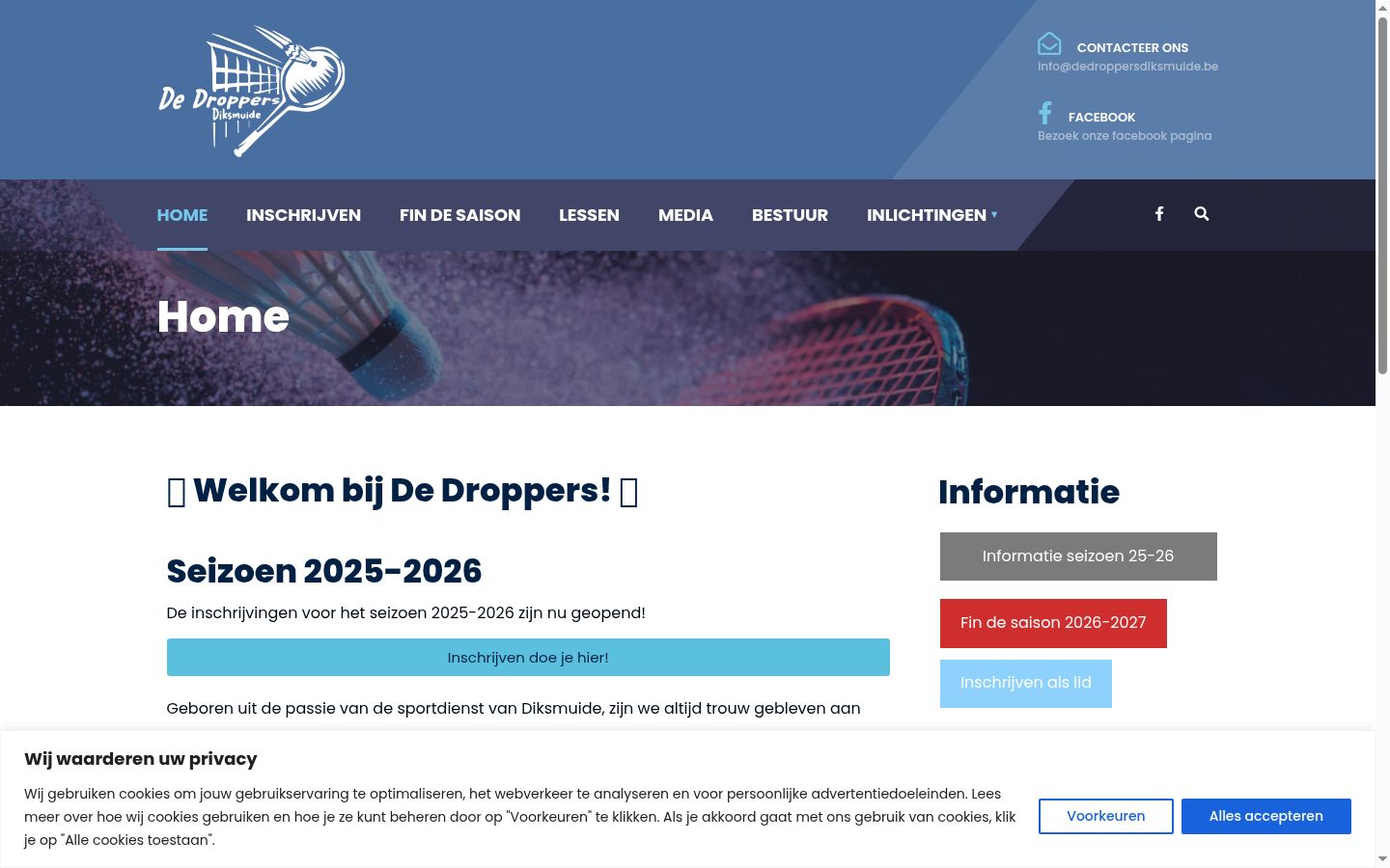Screenshot des Einwilligungsbanners vor jeglicher Interaktion