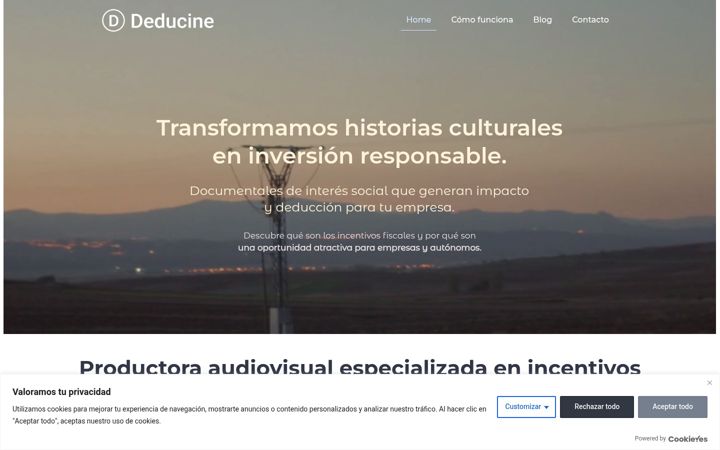 Screenshot of deducine.com