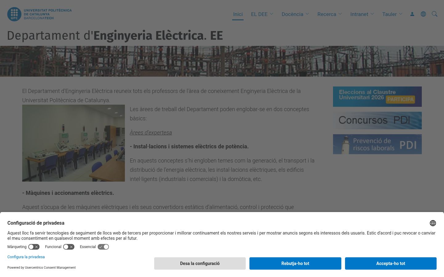 Capture d'écran de la bannière de consentement affichée avant toute interaction