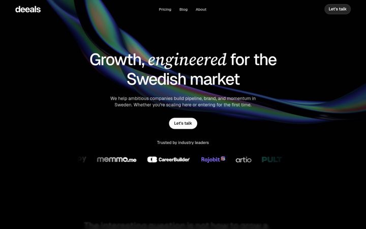 Screenshot of deeals.se