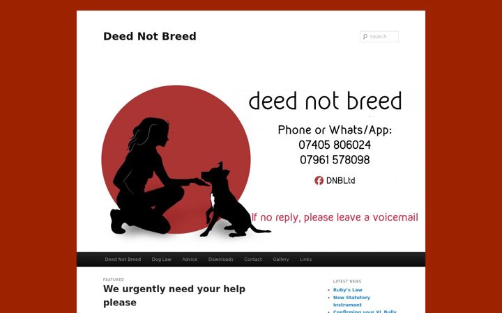 Screenshot of deednotbreed.org.uk