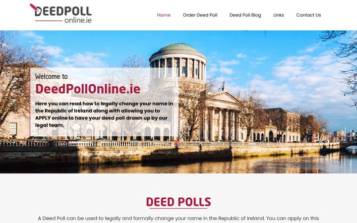 Skärmbild av deedpollonline.ie