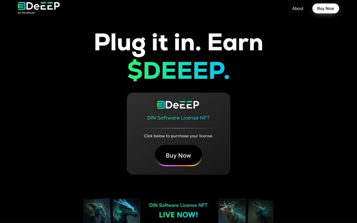 Screenshot of deeep.network