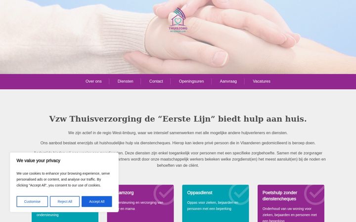 Screenshot of deeerstelijn.be
