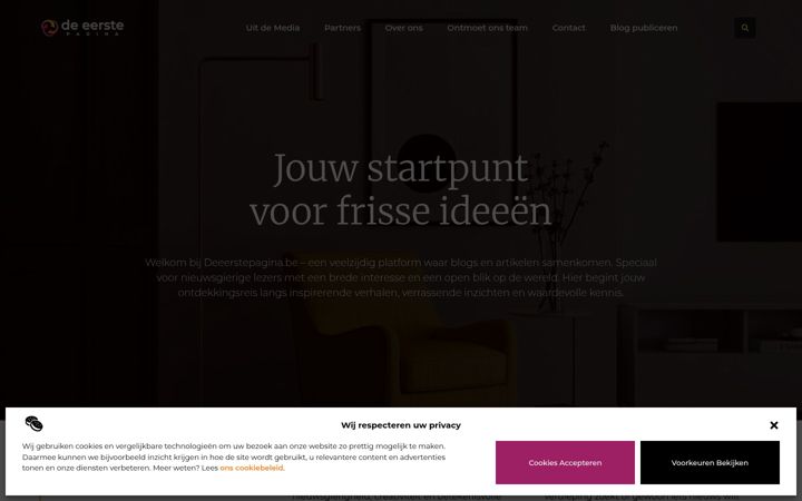 Screenshot of deeerstepagina.be