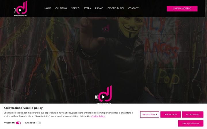 Screenshot of deejayevents.it