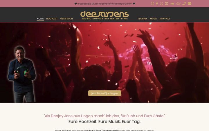 Screenshot of deejayjens.de