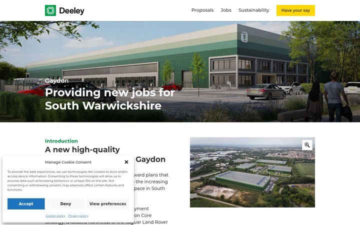 Screenshot of deeley-gaydon.co.uk