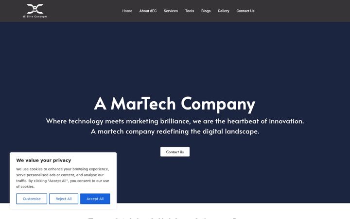 Screenshot of deeliteconcepts.com