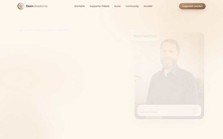 Screenshot of deen-akademie.de