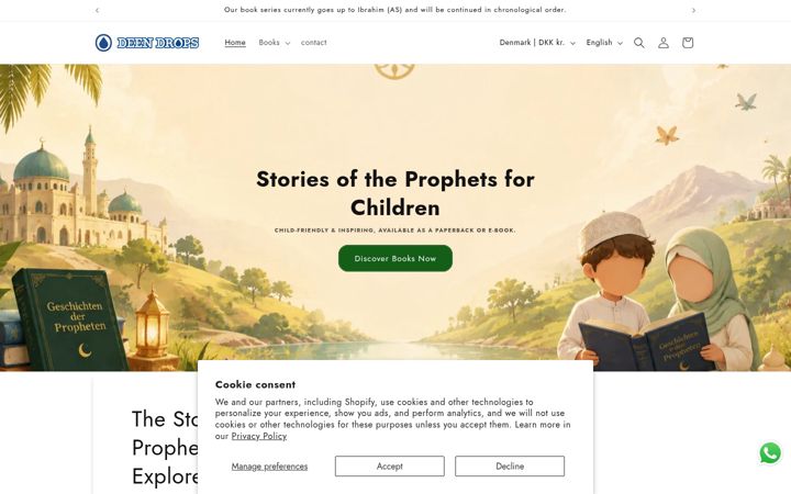 Screenshot of deendrops.com
