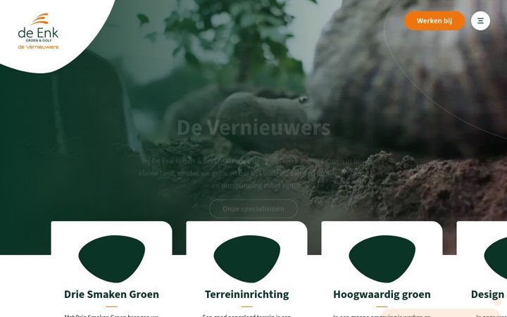 Screenshot stránky deenkgroenengolf.nl