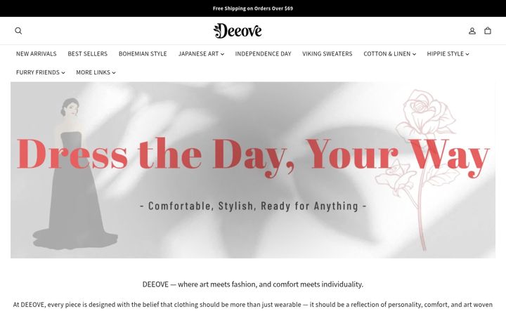 Screenshot of deeove.com