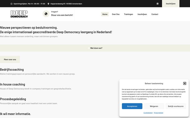 Screenshot stránky deep-democracy.nl