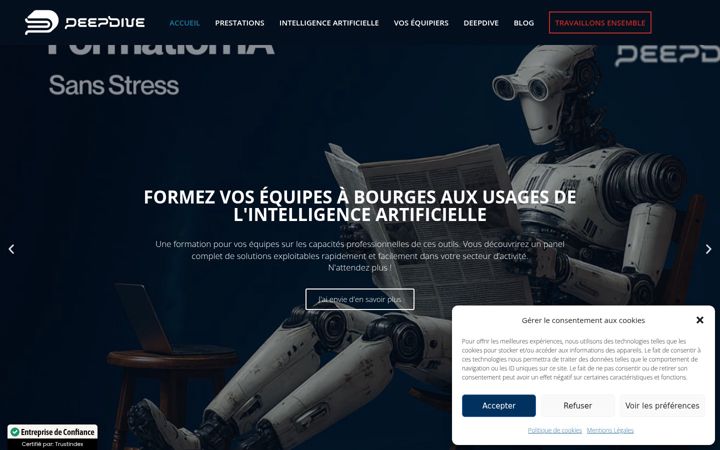 Screenshot of deep-dive.fr