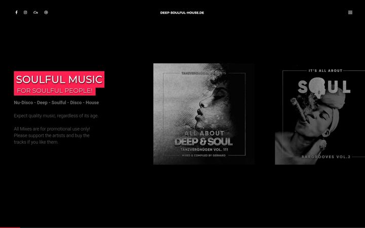 Screenshot of deep-soulful-house.de