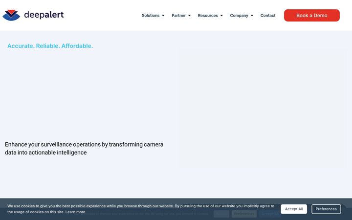 Screenshot of deepalert.ai