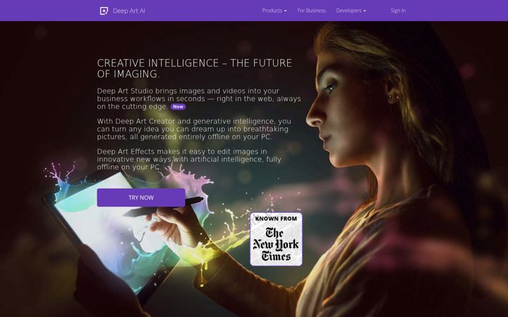 Screenshot of deeparteffects.com