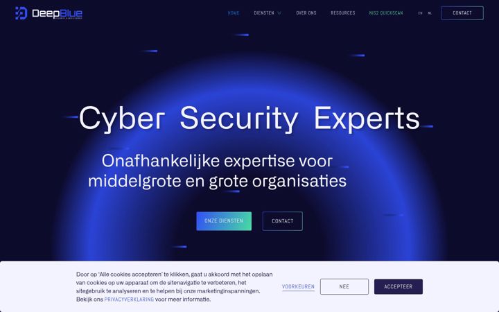 Screenshot of deepblue.sh