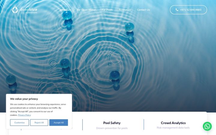 Екранна снимка на deepbluetech.io