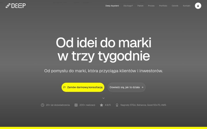 Screenshot of deepbrand.ing