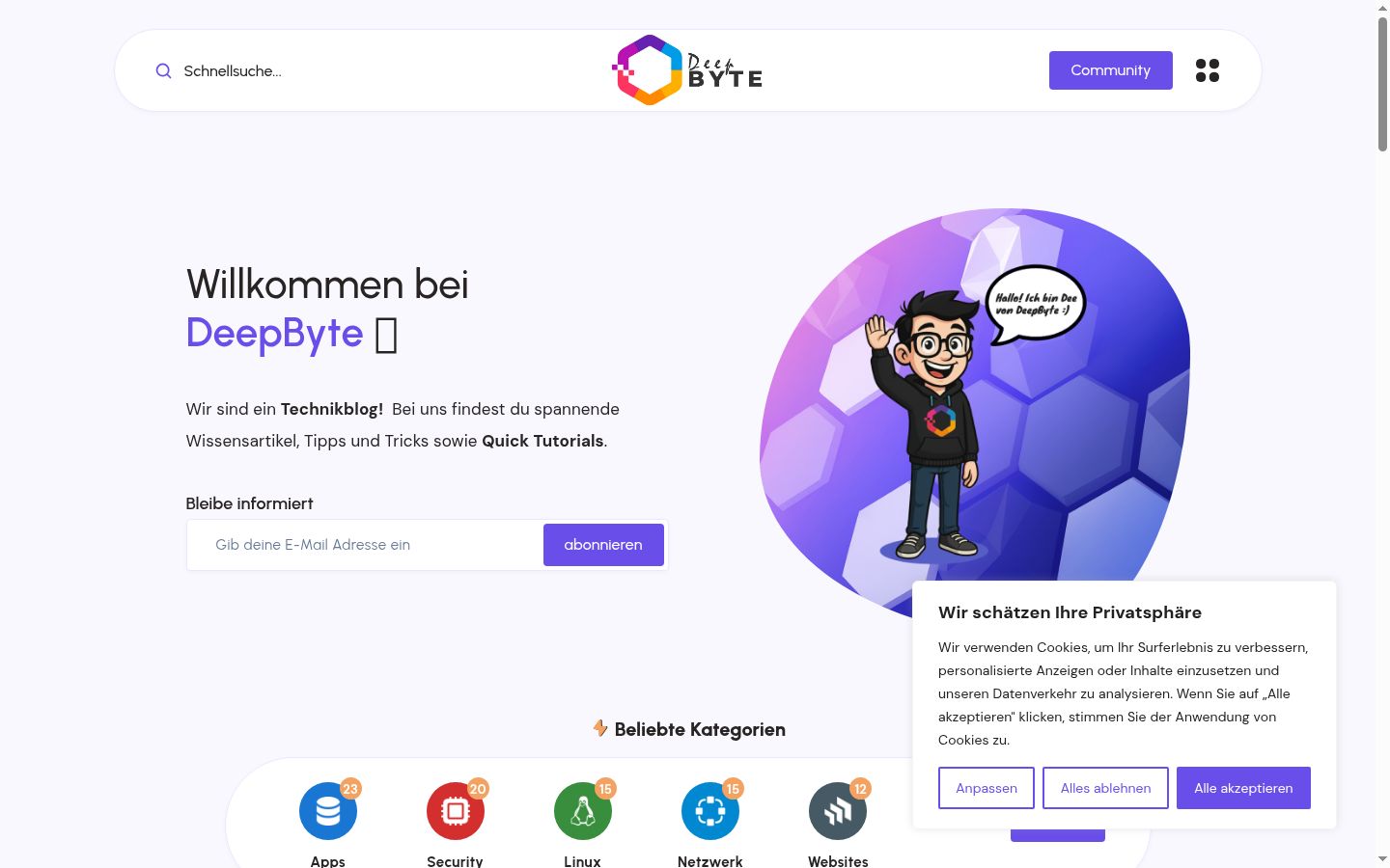 Sutikimo reklamjuostės, rodytos prieš bet kokią sąveiką, ekrano kopija