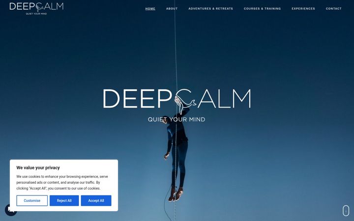 Screenshot of deepcalm.gr