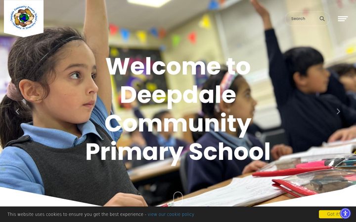 Screenshot of deepdalecommunityprimary.co.uk