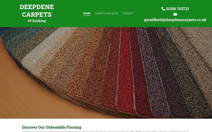 Screenshot of deepdenecarpets.co.uk