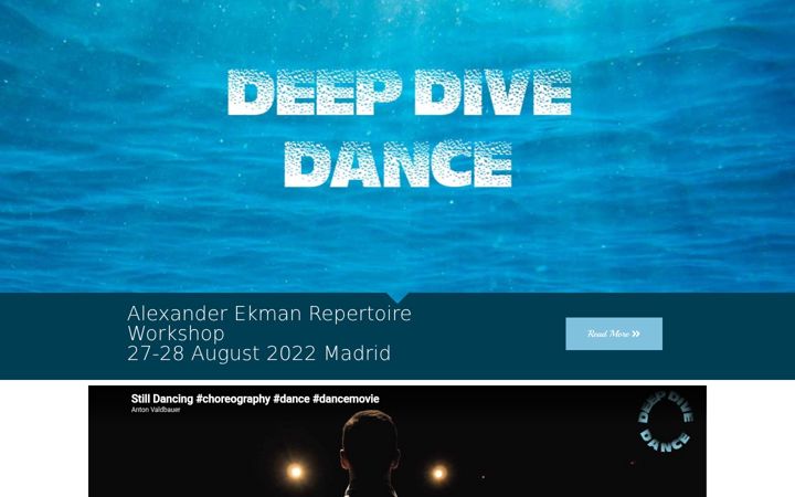Screenshot of deepdivedance.com