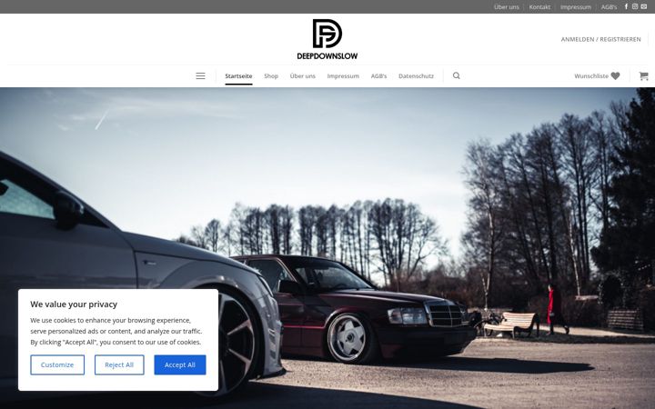 Screenshot of deepdownslow.de