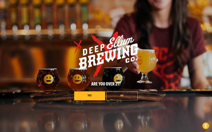 Screenshot of deepellumbrewing.com