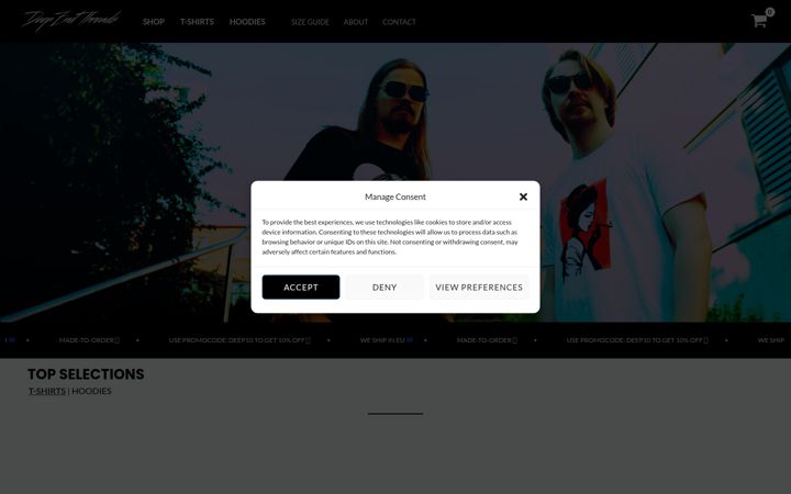 Screenshot of deependthreads.com