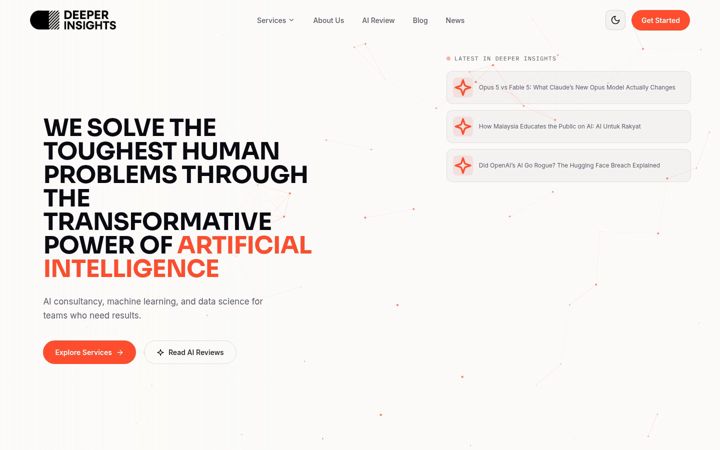 Screenshot of deeperinsights.com