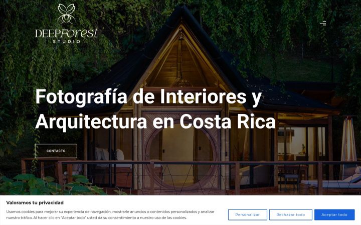 Screenshot of deepforeststudio.com