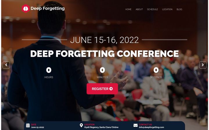 Screenshot of deepforgetting.com