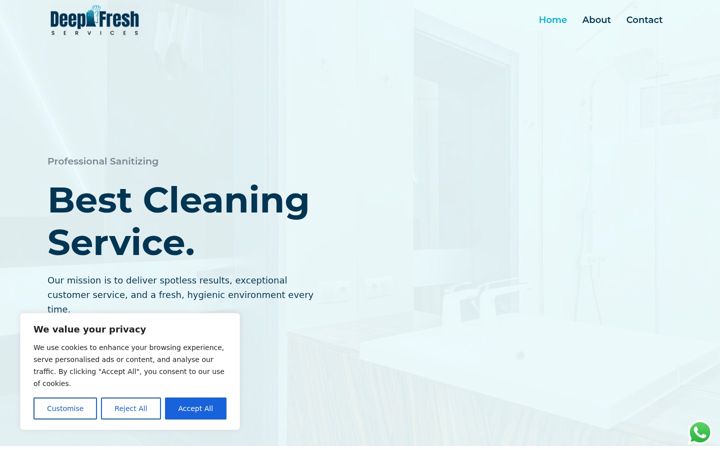 Screenshot of deepfresh.uk