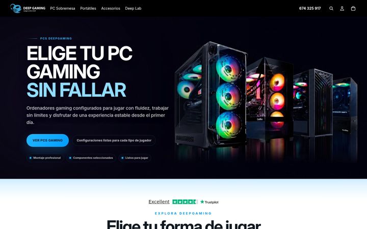 Screenshot di deepgaming.es