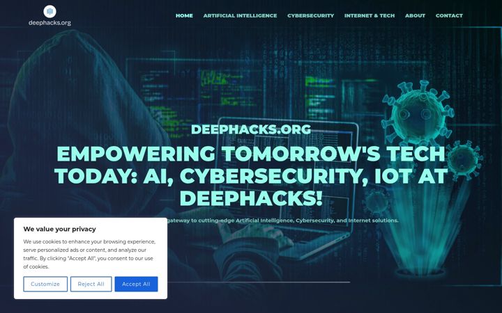 Screenshot of deephacks.org