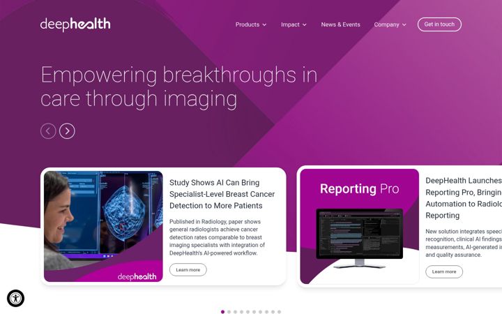 Screenshot of deephealth.com