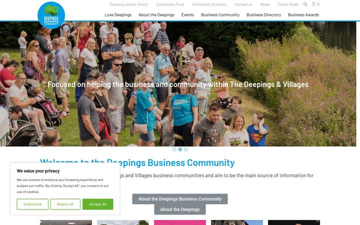 Screenshot of deepings.co.uk